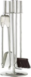 ZOGOMETAL FIREPLACE TOOL HOLDER 4PCS NIKEL 1230E ZOGOMETAL ΣΕΤ ΕΡΓΑΛΕΙΩΝ ΤΖΑΚΙΟΥ ΜΕ ΚΡΕΜΑΝΤΑΛΑ 4 ΤΕΜ. ΝΙΚΕΛ 1230Ε